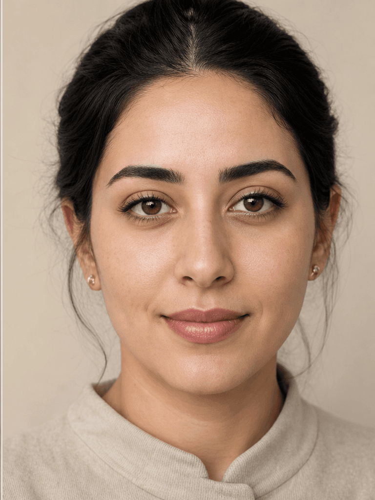 شبیهسازی آموزشی ظاهر پوست صورت، نمای بعد