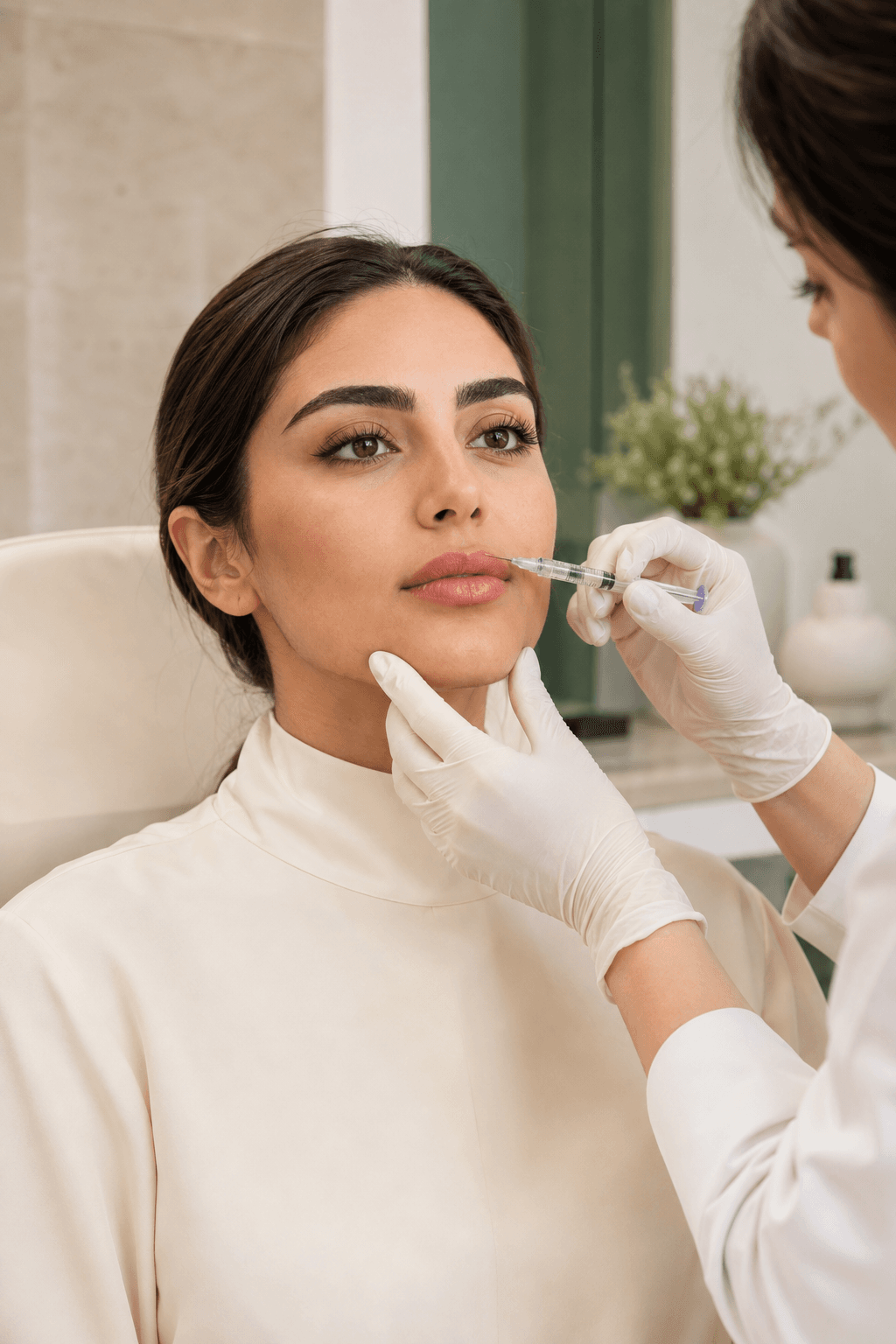 تزریق کنترلشده فیلر لب برای مراجعهکننده ایرانی در کلینیک